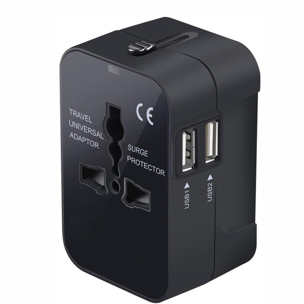 Travel Adapter With USB C, Universal All In One Worldwide Travel Adapter Power Converters Wall Charger AC Power Plug Adapter USB Type C Charging For USA EU UK AUS Velora